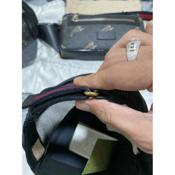 Nón/mũ GUCCI rắn đen chính hãng.