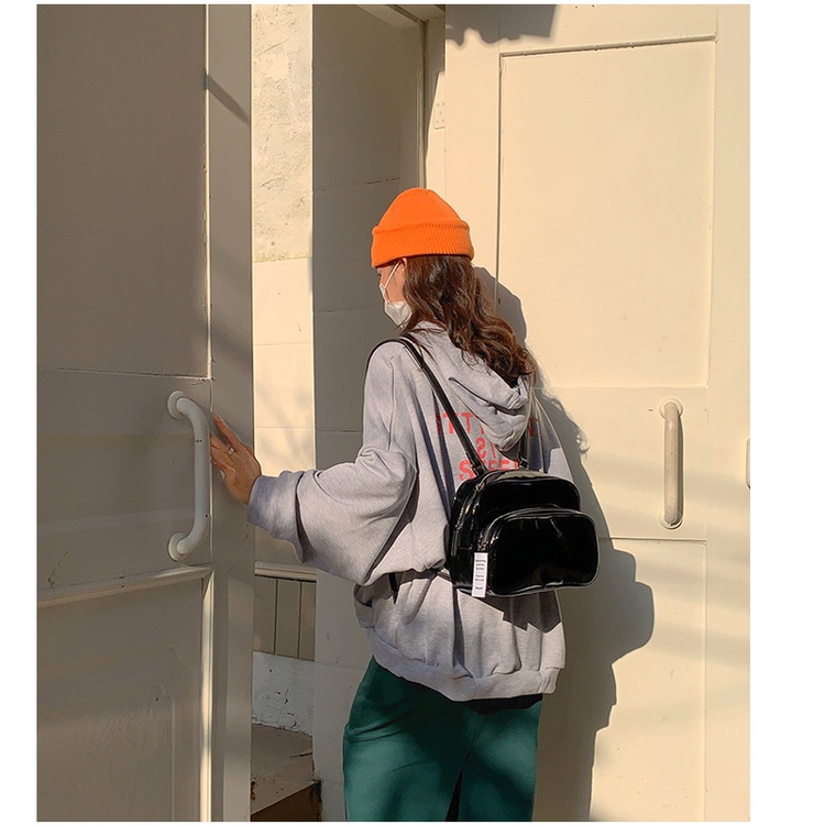 Jennie blackpink Ba Lô Da Hai Lớp Màu Đen Trơn Hình Vuông Nhỏ Có Thể Điều Chỉnh Họa Tiết Hoa Hồng