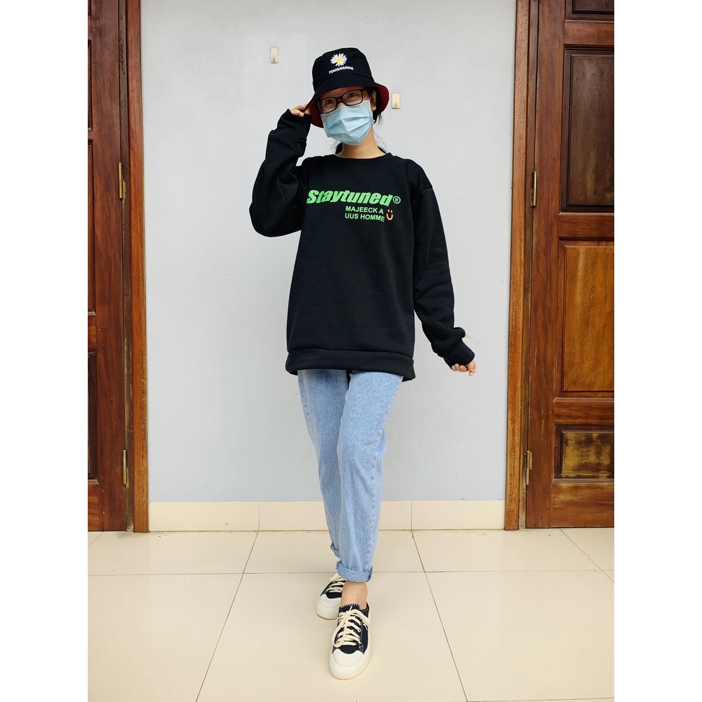 Áo sweater nỉ nam nữ dài tay form rộng chất dày dặn hàng đẹp SWE10 | BigBuy360 - bigbuy360.vn