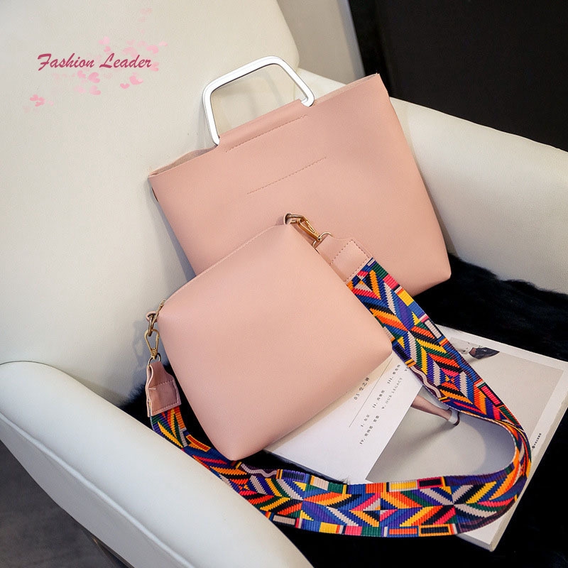 Bộ sản phẩm 2 túi và bóp kích thước lớn làm từ da PU | BigBuy360 - bigbuy360.vn