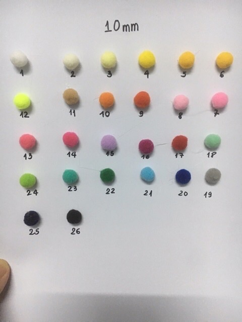 Hạt Bông PomPom trang trí Túi Itabag Đủ Màu Theo Yêu Cầu