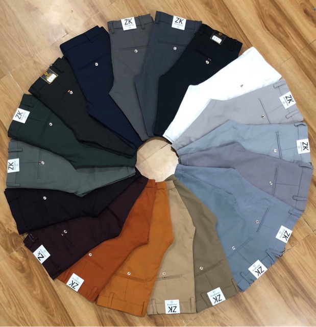 Quần short kaki nam vải coton thấm hút mồ hôi Hải Triều 021