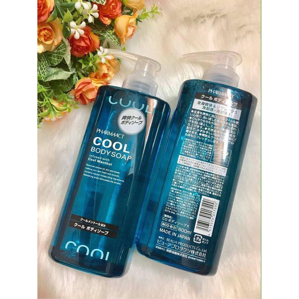 Sữa Tắm Cool Body Soap PHARMAACT Nhật Bản (600ml)