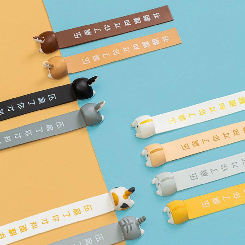 Thẻ Đánh Dấu Sách Hình Chú Chó Màu Cầu Vồng DIY Mới