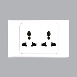 Ổ cắm đôi 3 chấu đa năng MPE