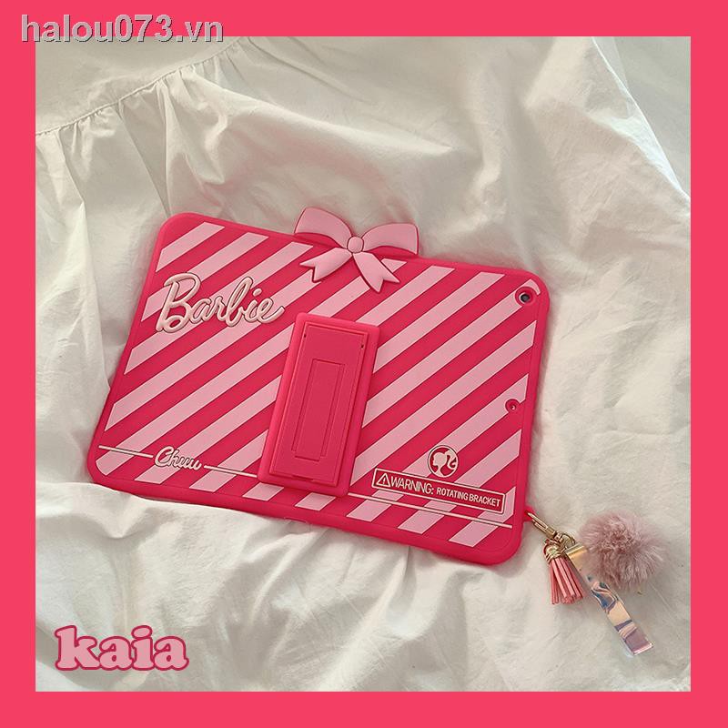 ✈✒✵✿Ready stock✿  ipad case kaia Pink Barbie Bowknot New Mini5 Apple Air3/2 All Inclusive 2/pro10.5 Anti-drop 9.7-inch Tablet 10.2-inch Computer Silicone 20