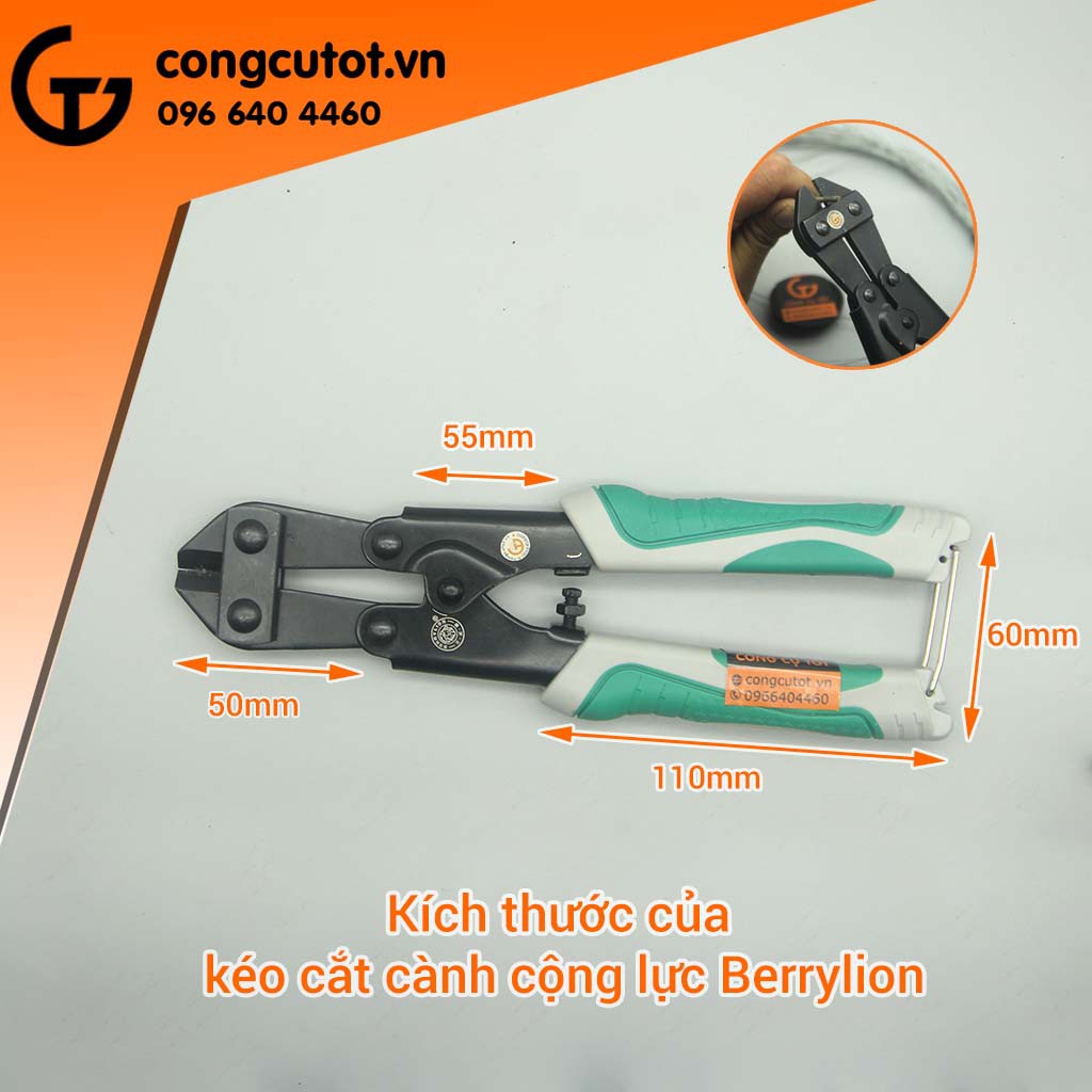 Kìm cộng lực Berrylion 200mm thép CrV cao cấp