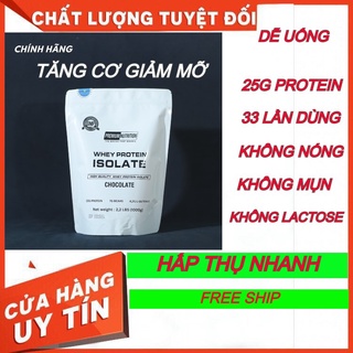 [ CHÍNH HANG] 1KG WHEY PROTEIN ISOLATE - Bổ sung protein, ít calories, ít béo, tăng cơ