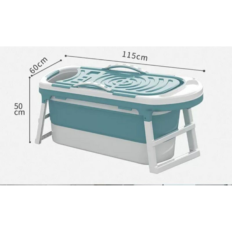 Bồn tắm gấp gọn dành cho người lớn chất liệu nhựa PP và Silicon, có thể làm bể bơi, bồn tắm cho trẻ em | BigBuy360 - bigbuy360.vn