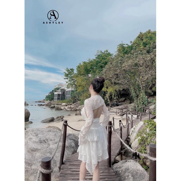 VÁY REN lệch tầng và ÁO KHOÁC REN