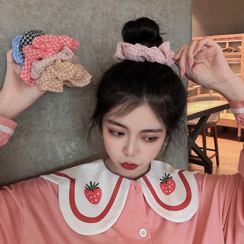 Dây Cột Tóc Cao Su In Họa Tiết Dễ Thương Cho Nữ