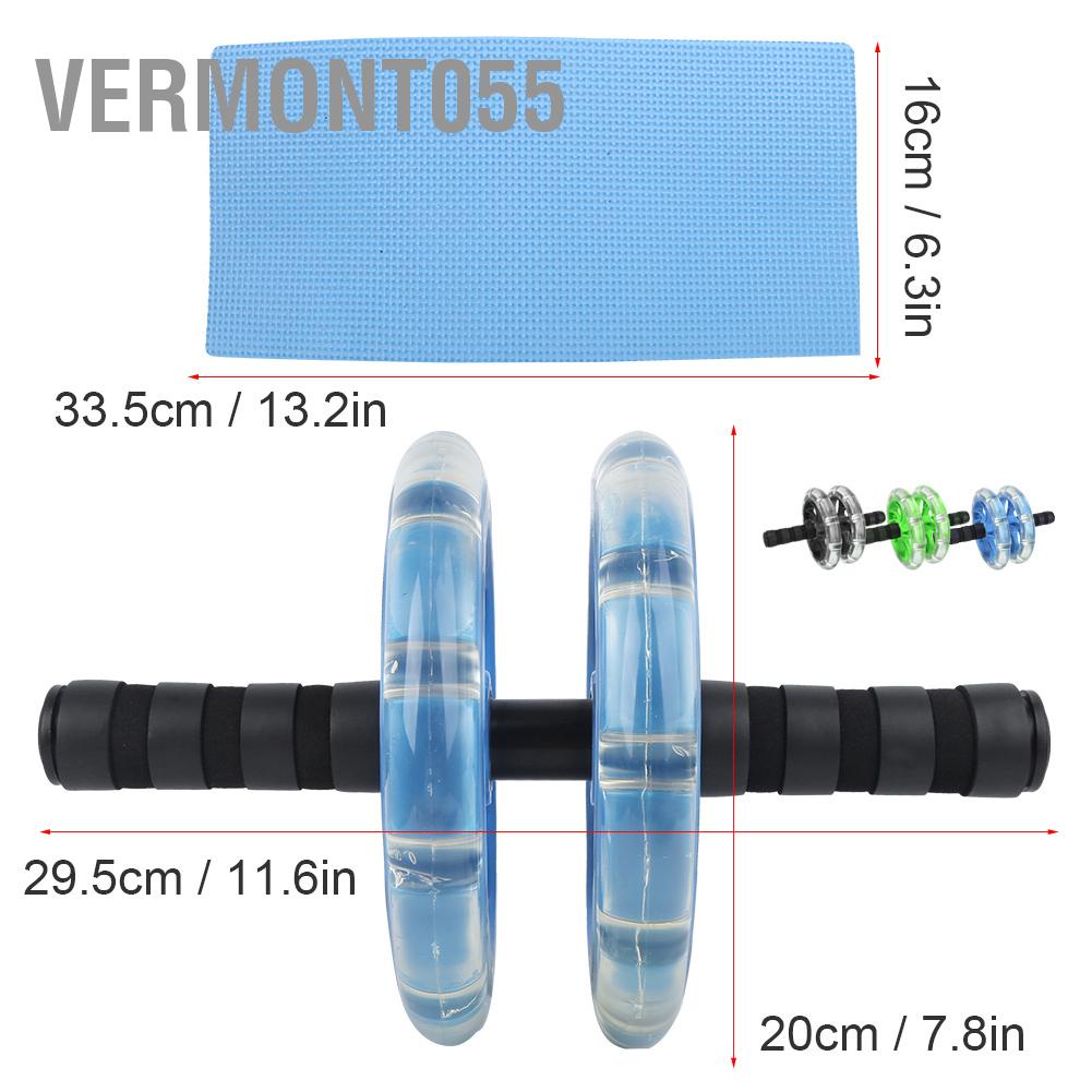 Có thể bán buôn Con lăn tập thể dục với vòng bi Tập Máy cơ bụng Kéo dây đeo Thiết bị luyện trong nước thao Giảm béo Vòng eo Vermont055 Hàng giao ngay