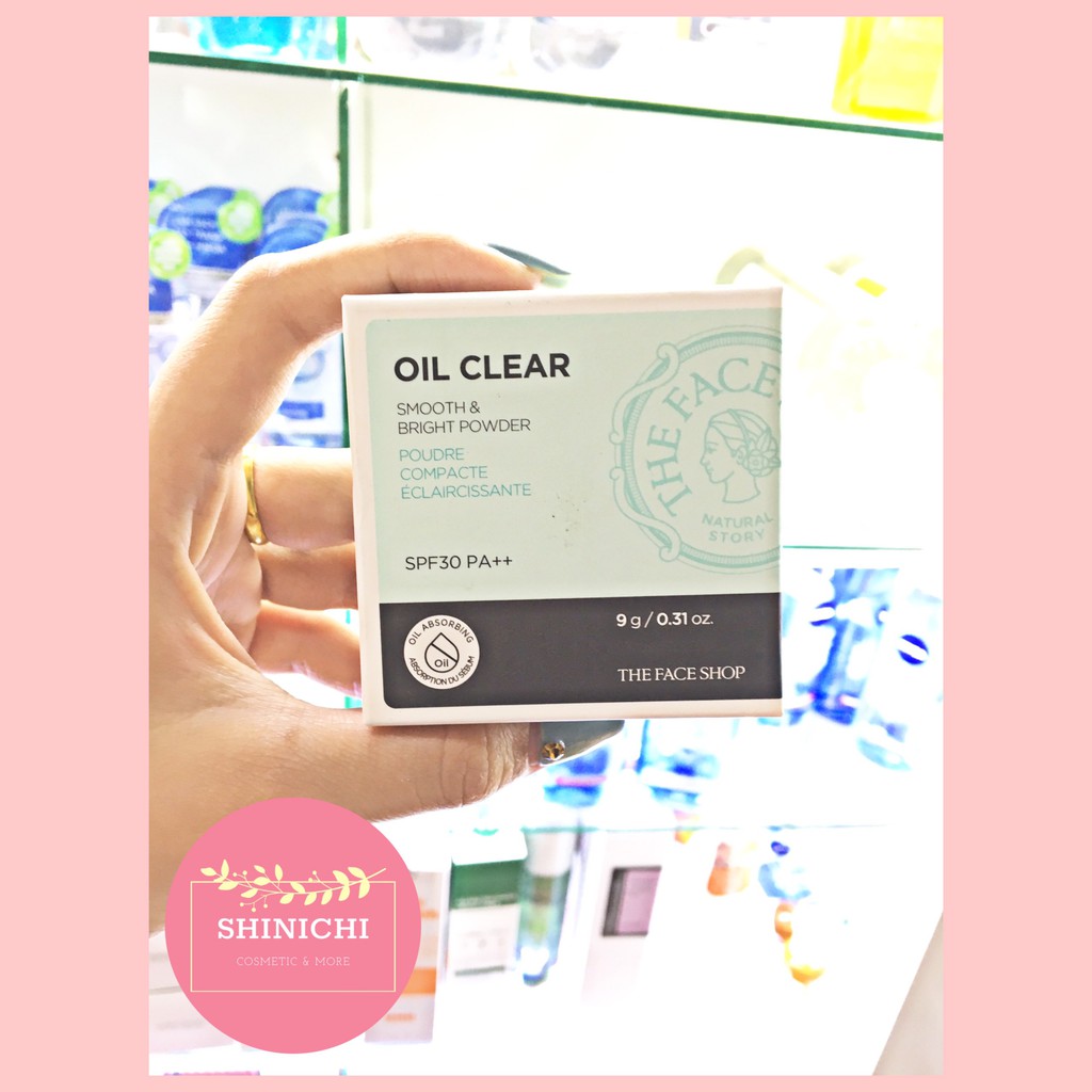 [FREESHIP] Phấn phủ kiềm dầu Oil Clear TheFaceShop (Shinichi117)