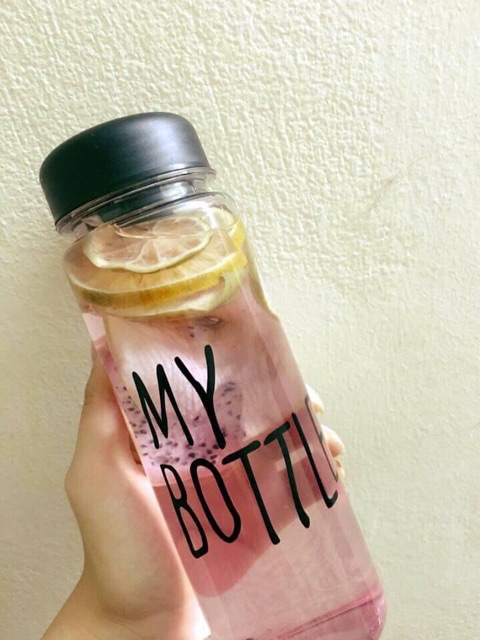 Bình DETOX My Bottle 500ml Thuỷ tinh kèm túi vải