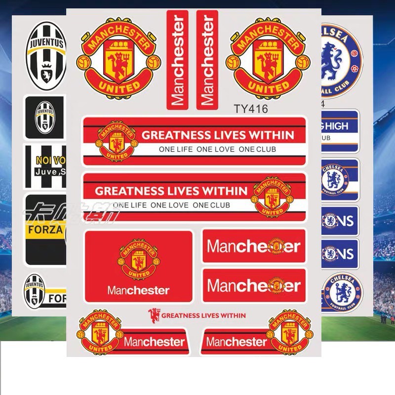 Decal poster cầu thủ Ronaldo - Messi - Neymar- Salah, clb bóng đá Mu - Barca - Chelsea -Real - Arsenal - Liverpool