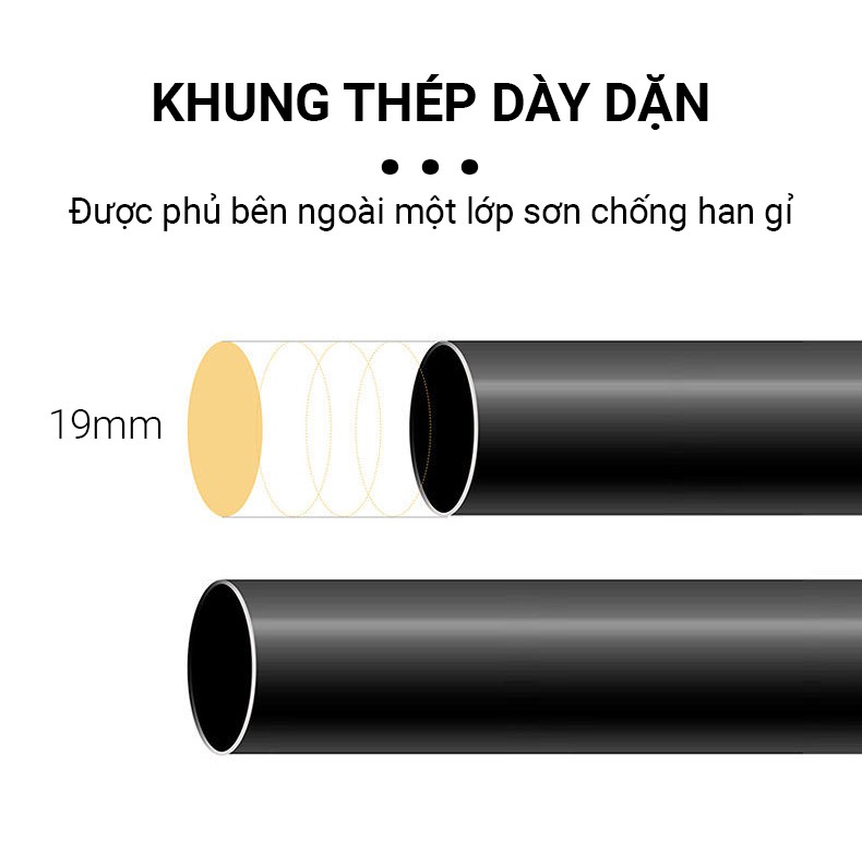 Giá kệ treo quần áo thông minh VANDO có chỗ để giày dép tiện lợi (Siêu cứng cáp)