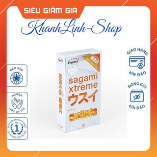 Bao cao su sagami xtreme superthin hộp 10 chiếc siêu mỏng - che tên sản phẩm - chính hãng-khanhlinh