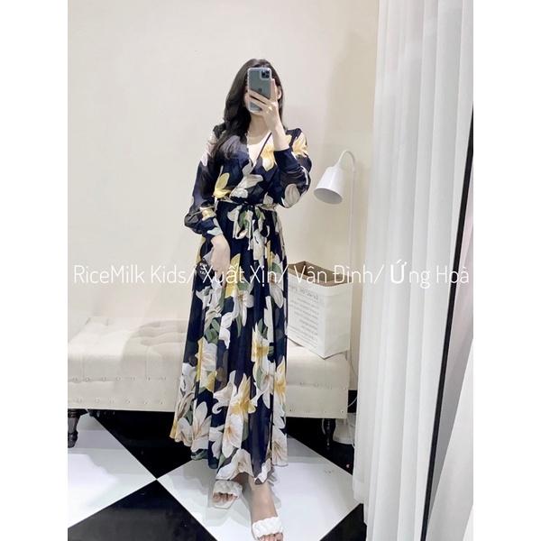 Váy maxi hoa dáng dài xuất dư xịn