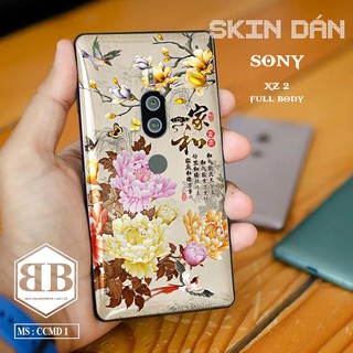 Bộ Skin Dán Sony Xperia XZ2 Premium dán full lưng viền dùng thay ốp lưng điện thoại sang trọng