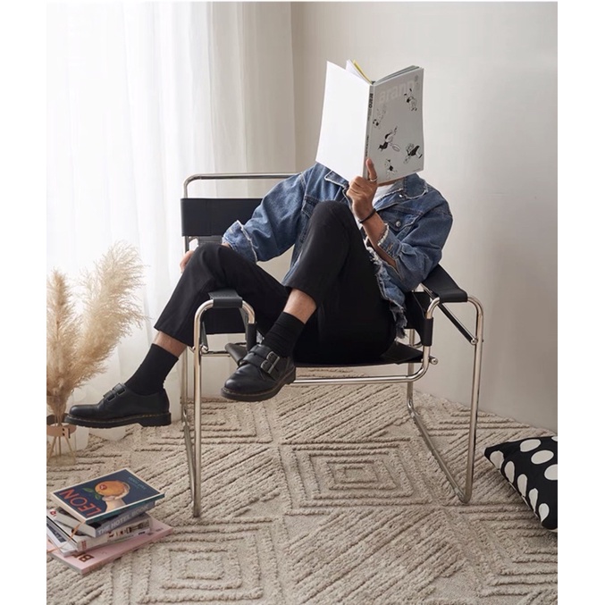 Ghế tạp chí wassily chair để phòng khách - studio phong cách hiện đại