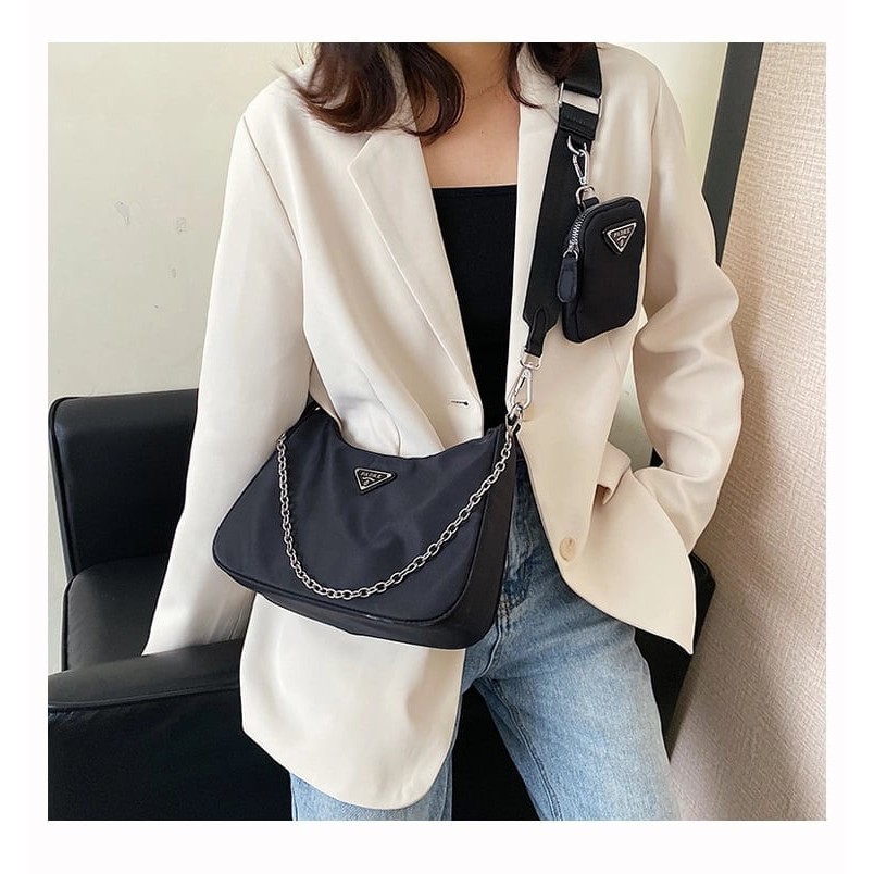TÚI XÁCH NỮ Mee ON , TÚI ĐEO CHÉO PLADA KÈM VÍ NHỎ HOT TREND TX034