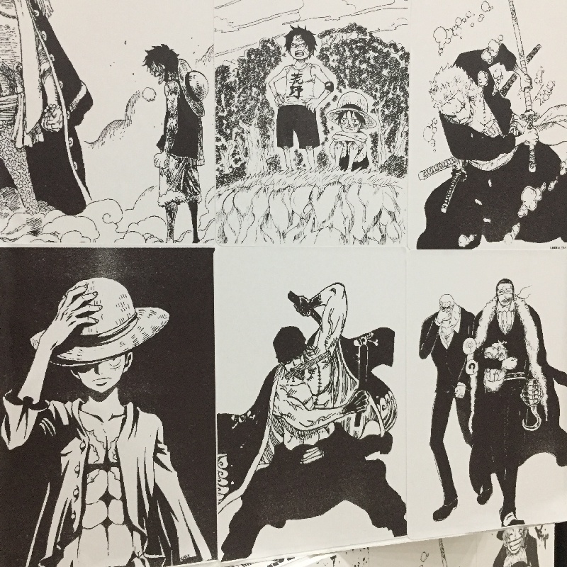 Set 50 ảnh dán tường onepiece, loại mới chỉ nhân vật, poster sẵn keo decor góc học tập cực đẹp