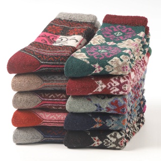 Old man socks, female rabbit fur, thick velvet autumn winter mother and grandmother long warm middle aged people 3283