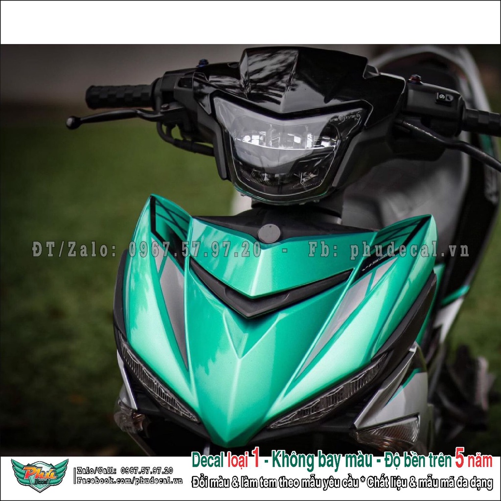 Tem rời exciter 159 bạc xanh chỉ (2)