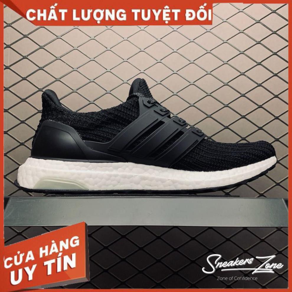 (FREE SHIP + HỘP + QUÀ) Giày thể thao sneaker nam nữ ULTRA BOOST 4.0 đen đế trắng siêu đẹp cho nam và nữ