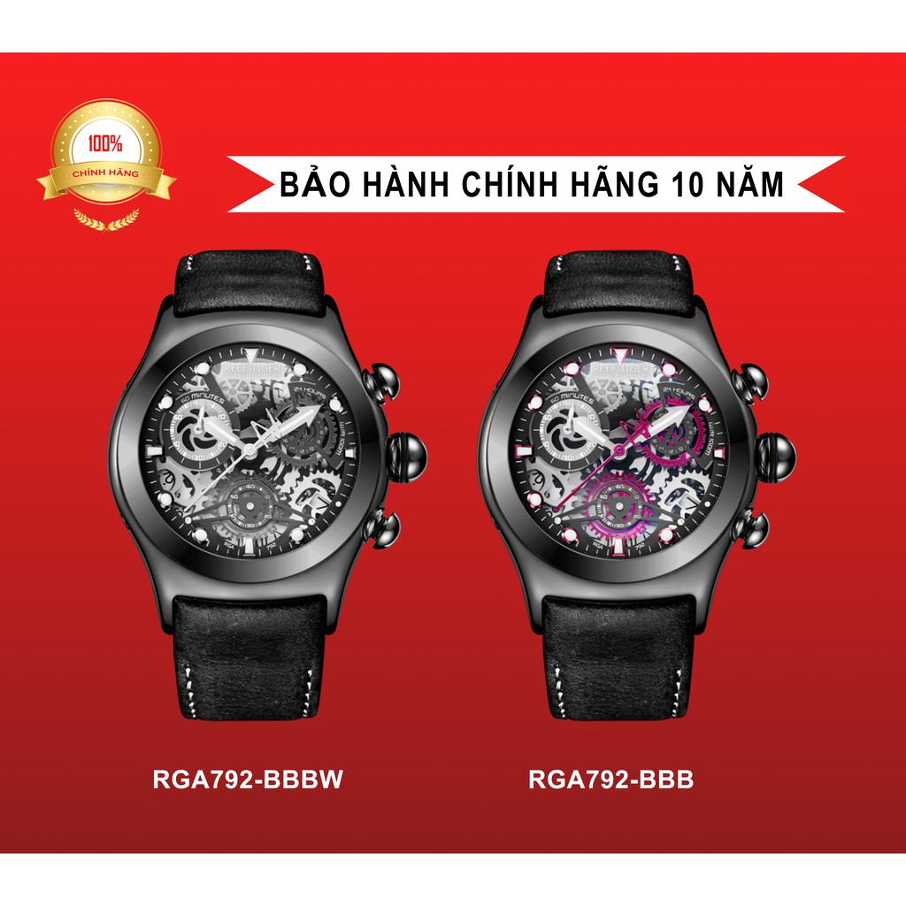 [FREE SHIP] Đồng hồ Nam Reef Tiger RGA792 BBB