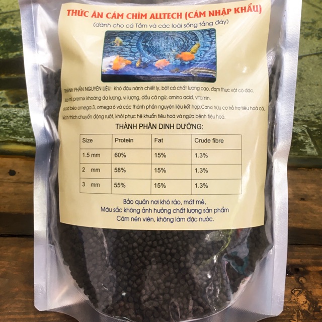 Cám cá cảnh chìm 3mm ALLTECH (1Kg)