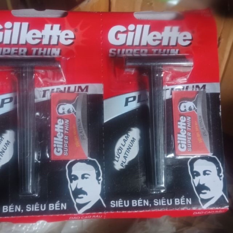 vỉ 6 bàn cạo gillette tặng kèm lưỡi dao