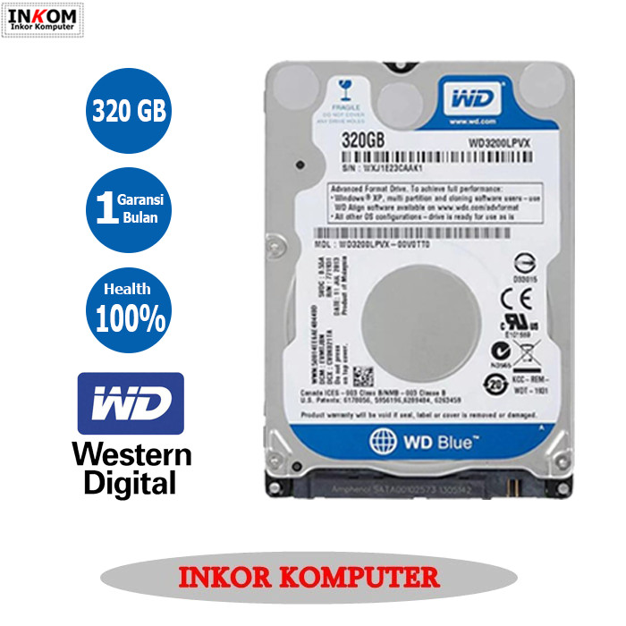 Ổ Cứng Laptop 320gb Sata Wd Chất Lượng Cao