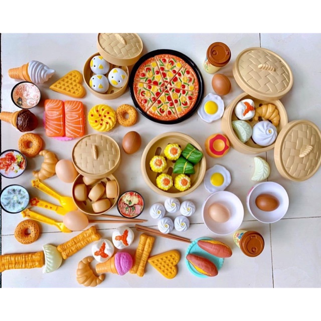 SET ĐỒ CHƠI CÁC MÓN ĂN CHO BÉ