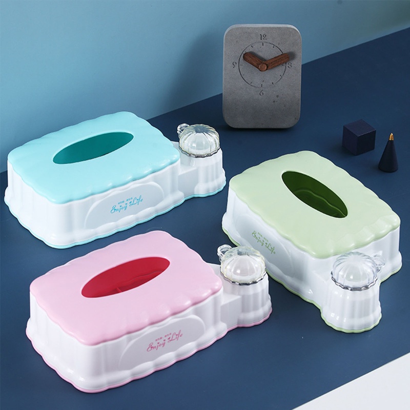 Hộp Đựng Khăn Giấy Có Nắp Tháo Rời Được Tiện Lợi Dành Cho Nhà Cửa / Văn Phòng