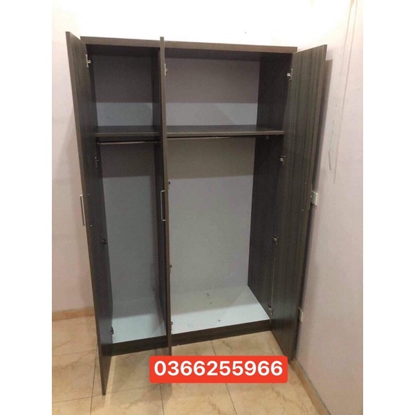 Tủ quần áo 3 cánh giá rẻ gỗ mdf phủ melamin