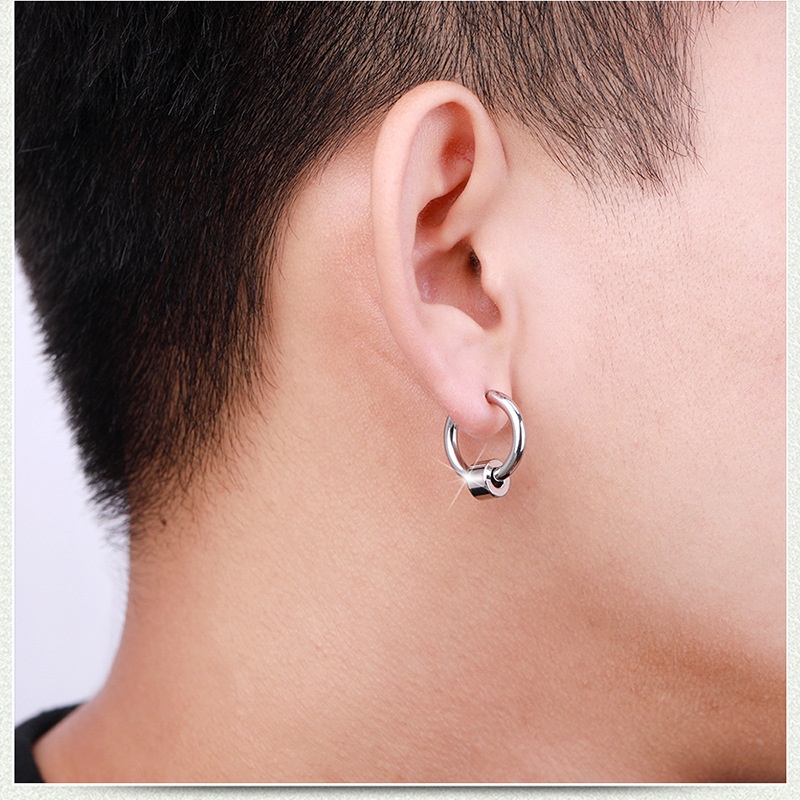 1 chiếc - Khuyên tai titan nhiều mẫu siêu kul hot