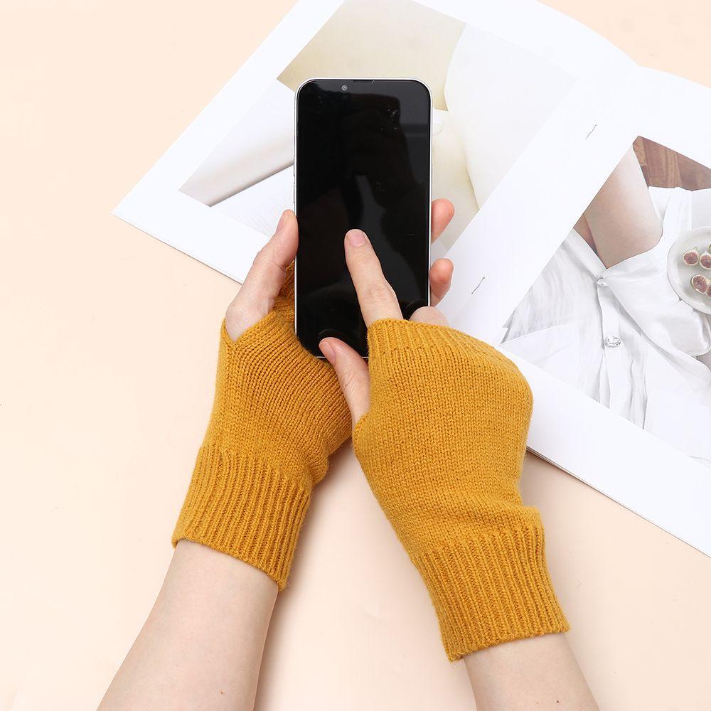 Găng Tay Cotton Len Đan Hở Ngón