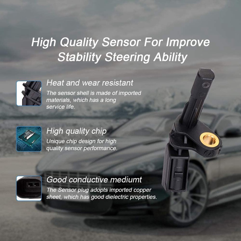 Bộ 2 Cảm Biến Tốc Độ Bánh Xe ABS Trái Phải WHT003858 Wht003859 Vỏ Bọc Ghế Ngồi Xe Hơi Audi A3 TT Golf Jetta Passat Tiguan