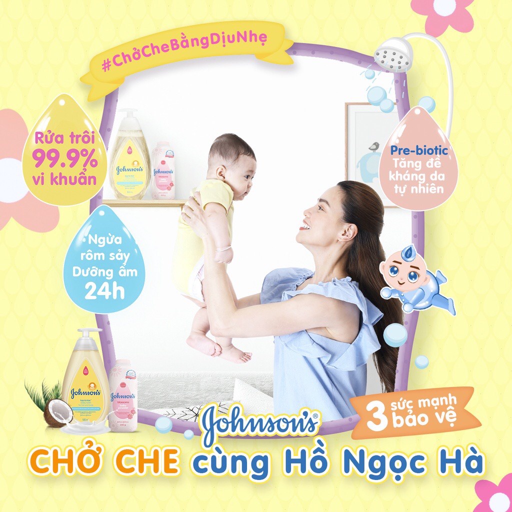 Sữa tắm gội toàn thân mẫu mới Johnson's TOP TO TOE 500ml