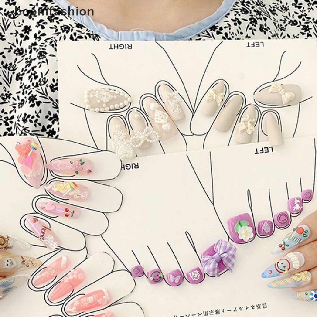 [boomfashion] Nail Tips Display Show Card hand foot Board Gel Polish Color Card Practice Tool [new]