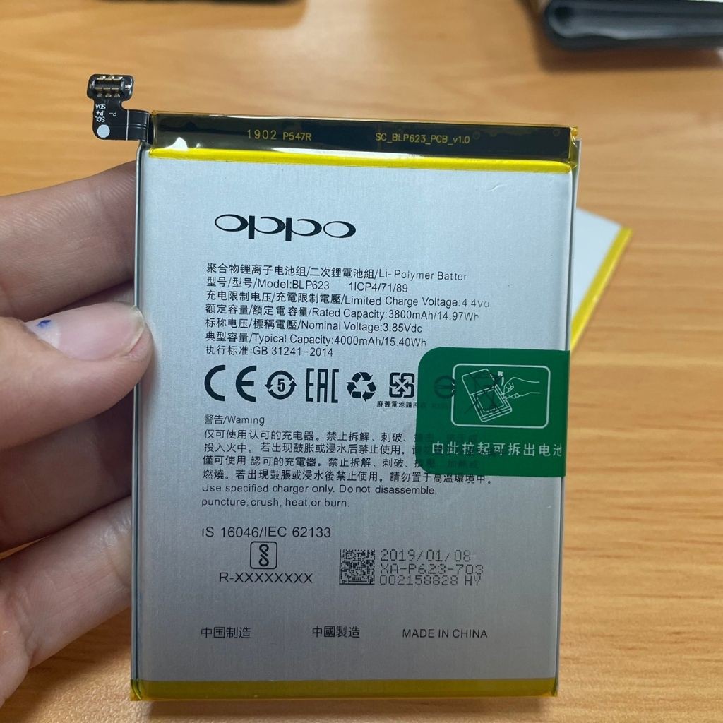 Pin Oppo F3 Plus BLP623 ZiN Dung Lượng 4000MAH Hàng Nhập Khẩu Bảo Hành 6 Tháng 1 Đổi 1