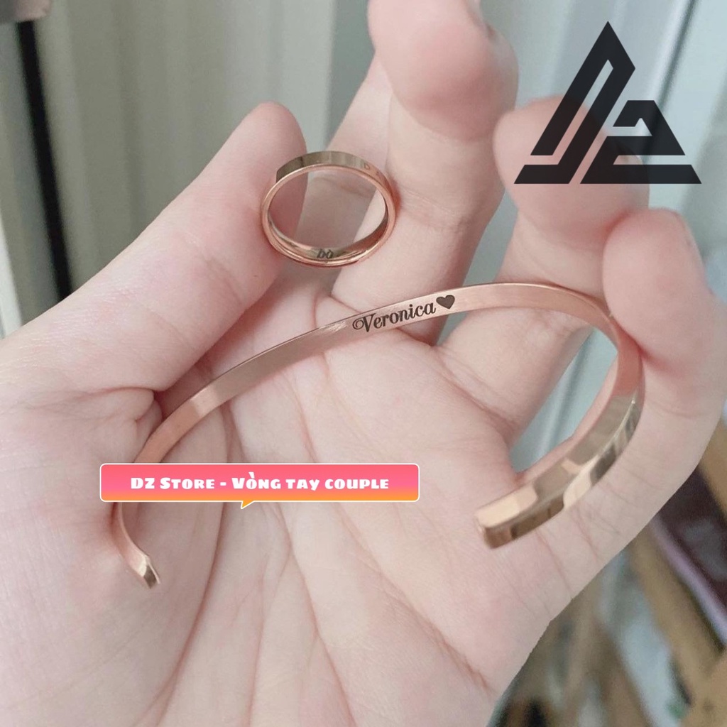 [Khắc theo yêu cầu] Nhẫn Titan v1 cặp đôi thời trang Titanium 316L thép không gỉ [Bảo Hành 5 năm]