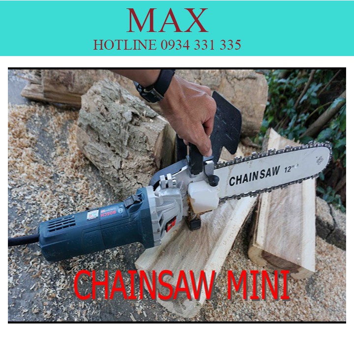 BỘ CHUYỂN MÁY CẮT SANG MÁY CƯA GỖ MINI CHAIN SAW