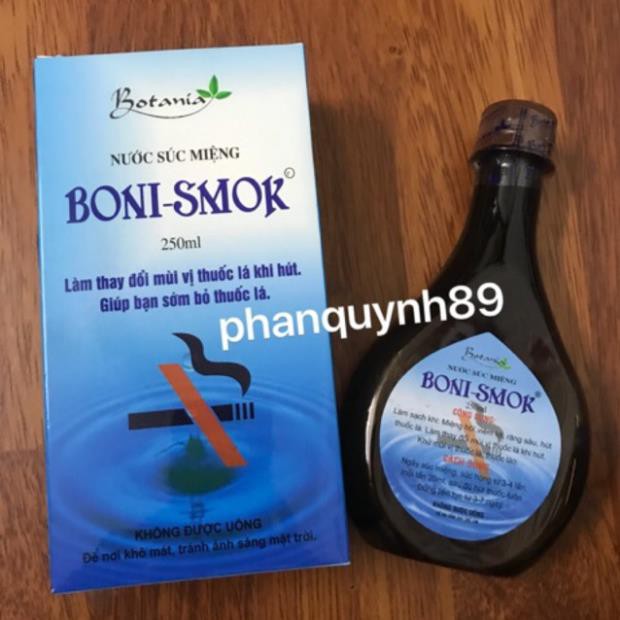 Nước súc miệng Boni-smok 150ml - 250ml