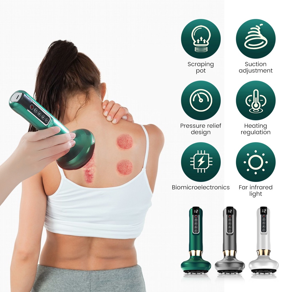 Bộ Cốc Giác Hơi Mát Xa Bằng Điện 12 Cấp Độ