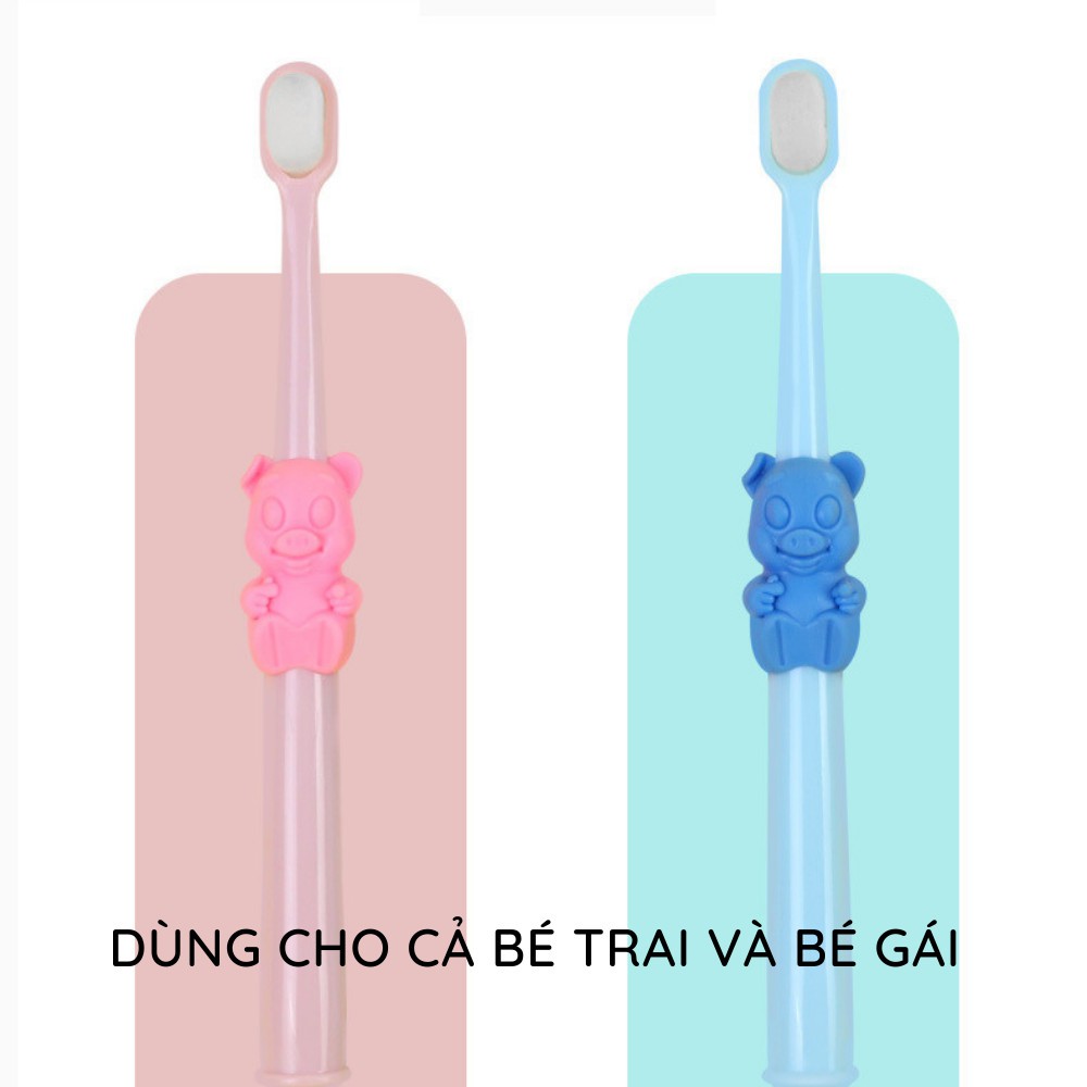 Set 3 Bàn chải đánh răng lông tơ siêu mềm cho bé