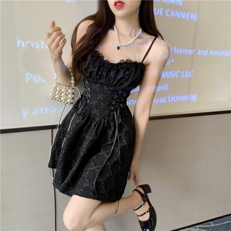 Đầm Mini Không Tay Trễ Vai Thời Trang Mùa Hè Quyến Rũ Cho Nữ