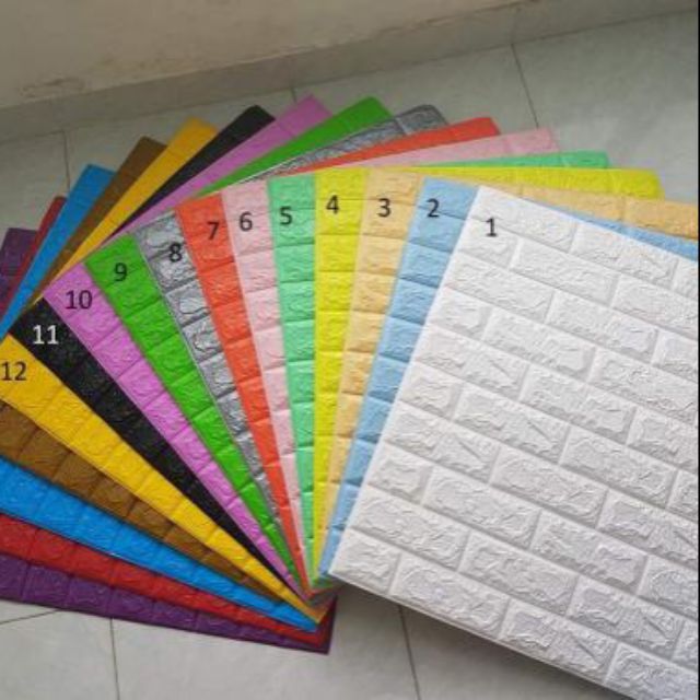 Nc&ds Xốp Dán Tường Giả Gạch 5mm Cao Cấp Cách Âm Cách Nhiệt