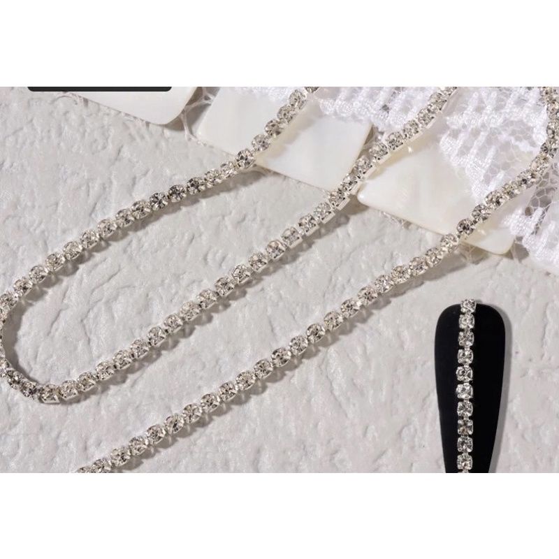 30cm-DÂY ĐÁ ĐÍNH MÓNG SIZE 1.5mm - 2mm